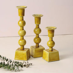 Goomti Tranquil Tri-Stand - The Lemon Green Candle Trio