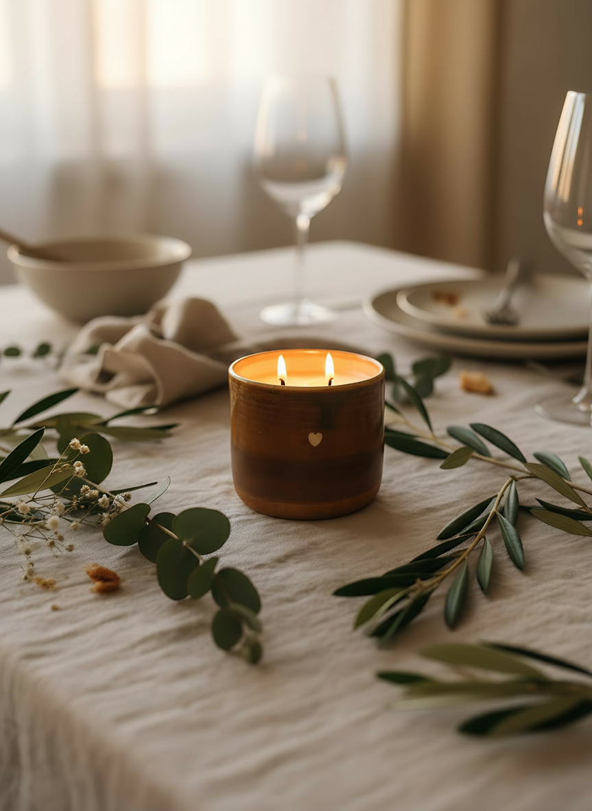 Rasa Home Muse Ceramic Candle | Hand Poured Scented Candle In Ceramic Jar