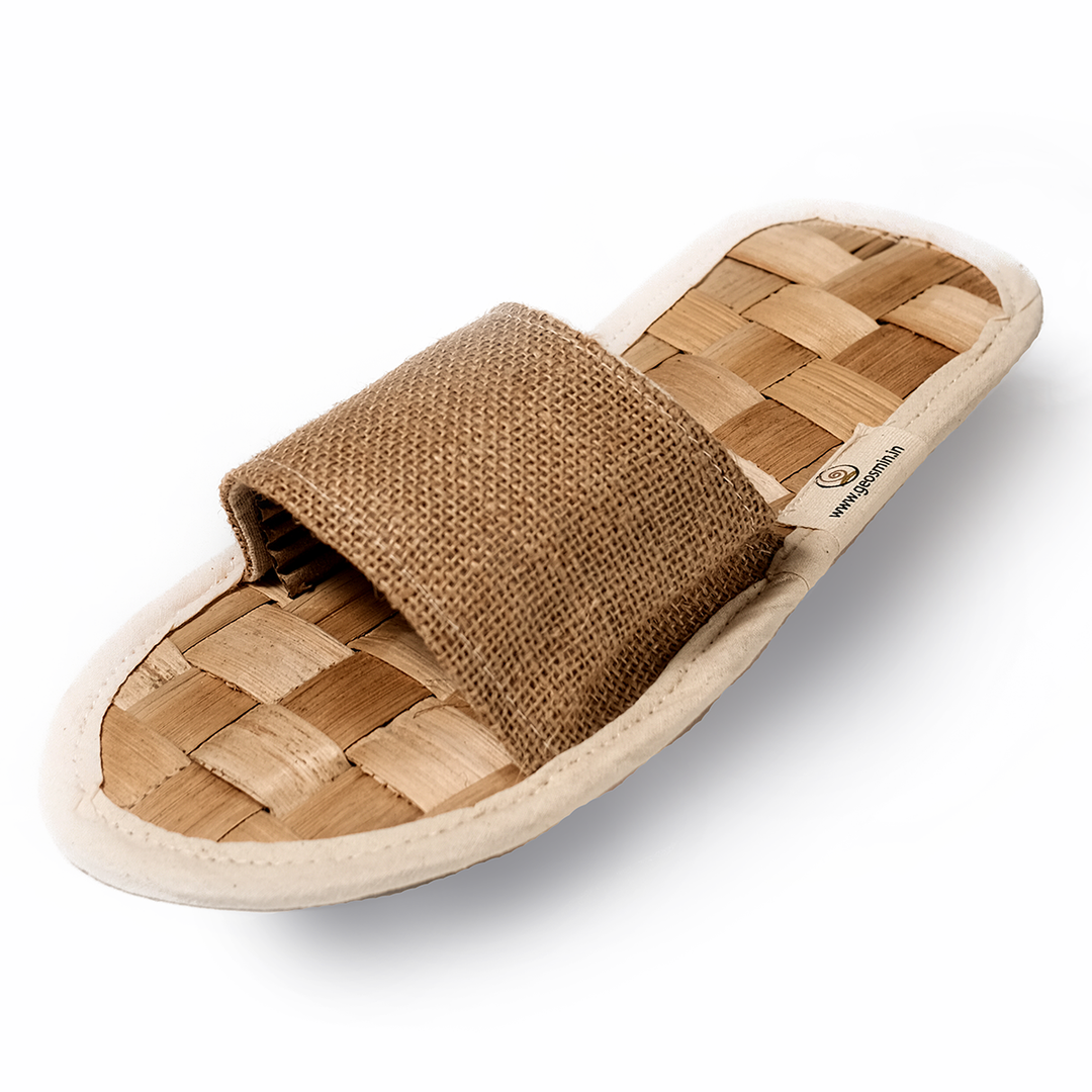 Geosmin Indoor slippers- banana waffle  | open toe slidders (pack of 599)