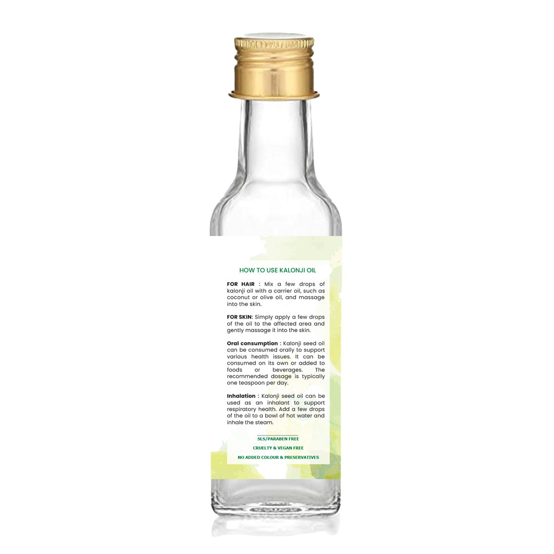 Natsbyte 100% Pure & Natural Black Seed  Oil (Kalonji Oil) - 100 ml