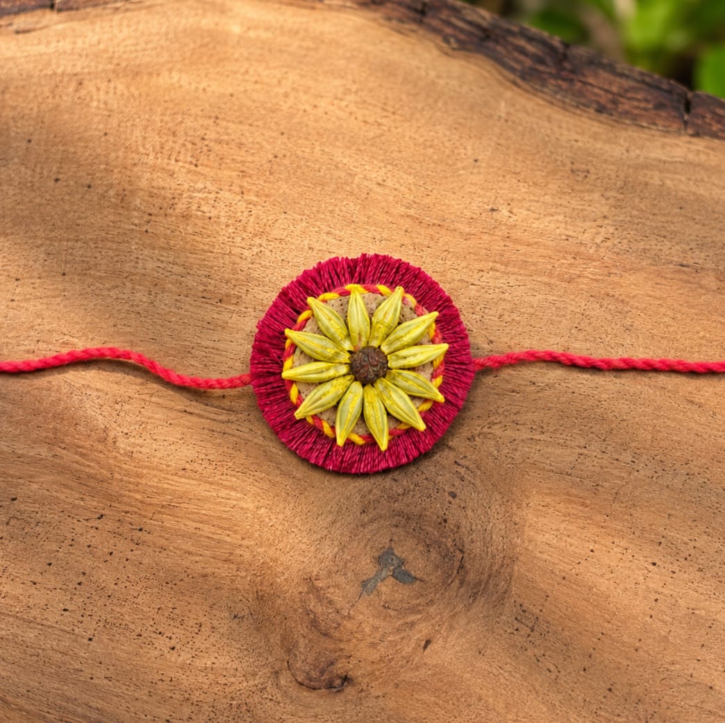 Surajmukhi Plantable Rakhi | Eco-Friendly Handmade Rakhi with Seeds | Sustainable Rakshabandhan 2026 | Scrapshala