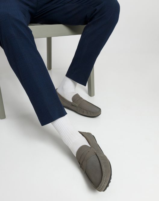 Ethik The Walker Grey Loafers | Vegan Leather