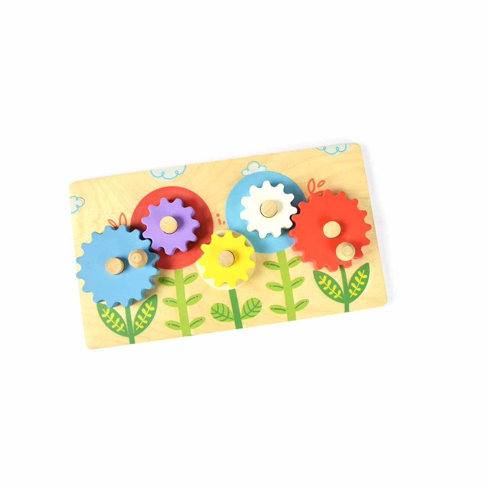 Flower Garden Wooden Gear Toy