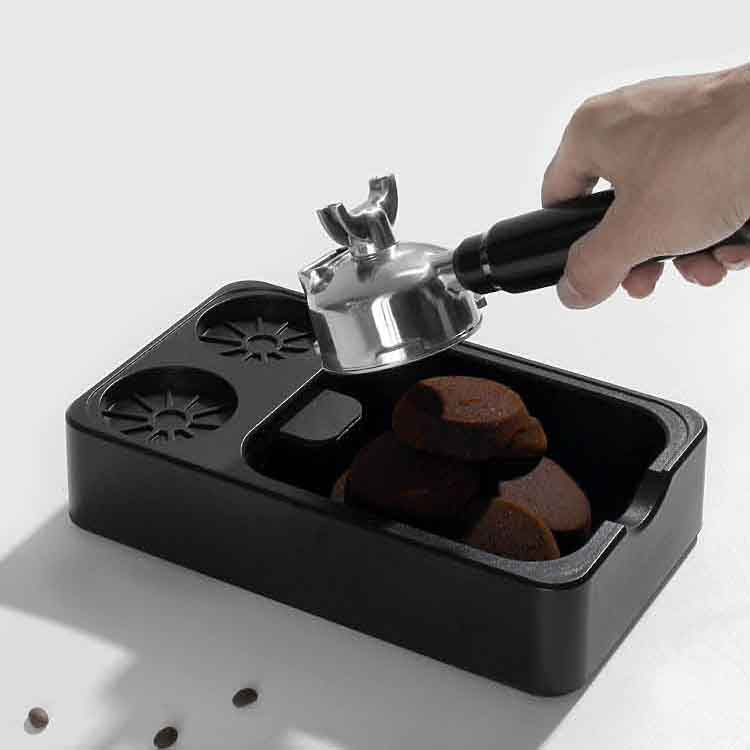The Bean Co Roasters Knockbox with Tamper Station