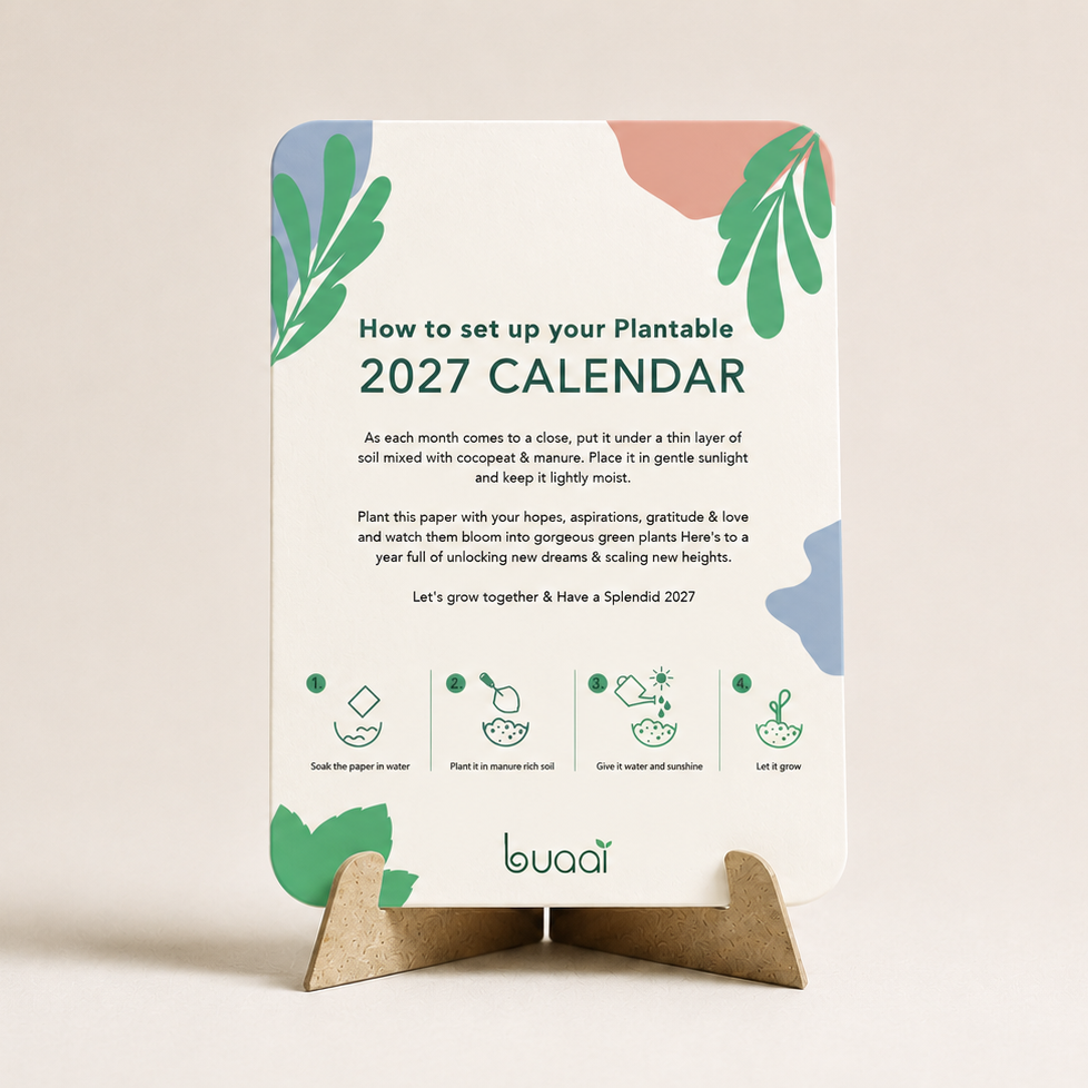 A Year Of Intensions Calendar - Plantable Calendar