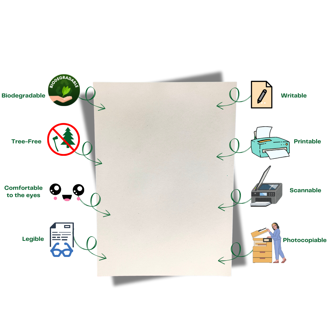 Code Efforts BUTTR Sustainable Papers - 500 A4 Off-White Sheets Per Ream