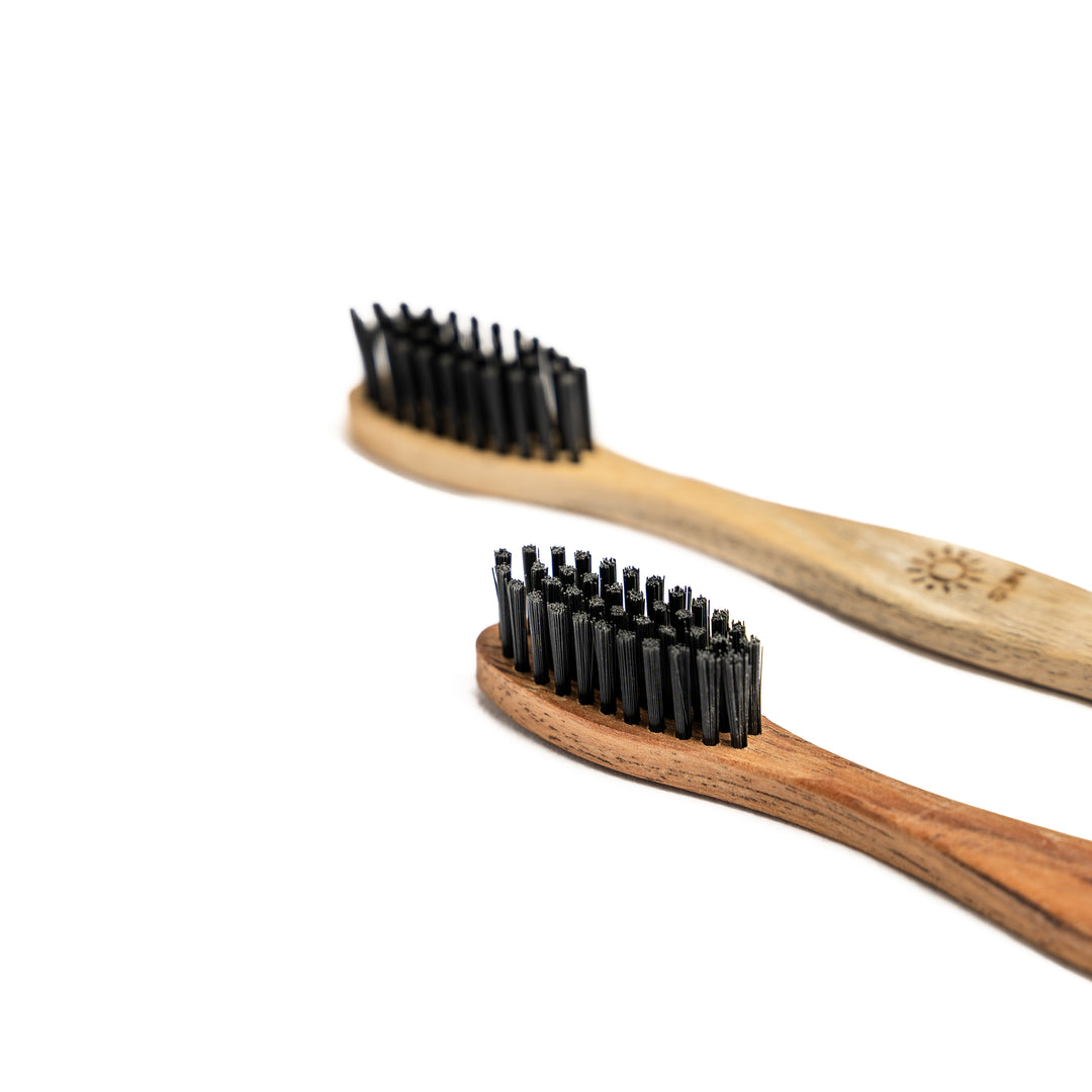 Organic B Neem Toothbrush|4 Pcs|Soft Bristles| Black| Adult