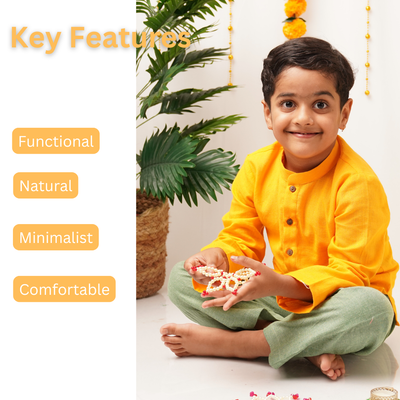 Genda Phool Kurta - Boys' Festive Kurta