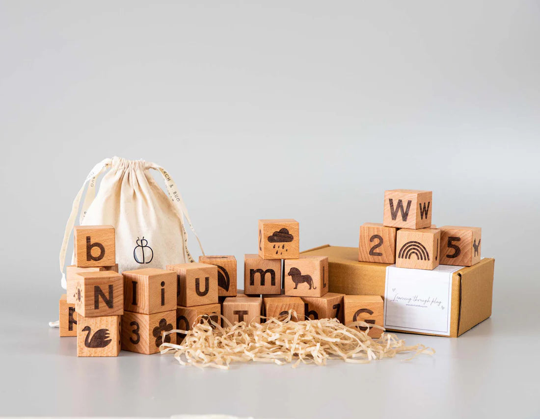 BIRCH & BUG Learning Blocks Set of 26