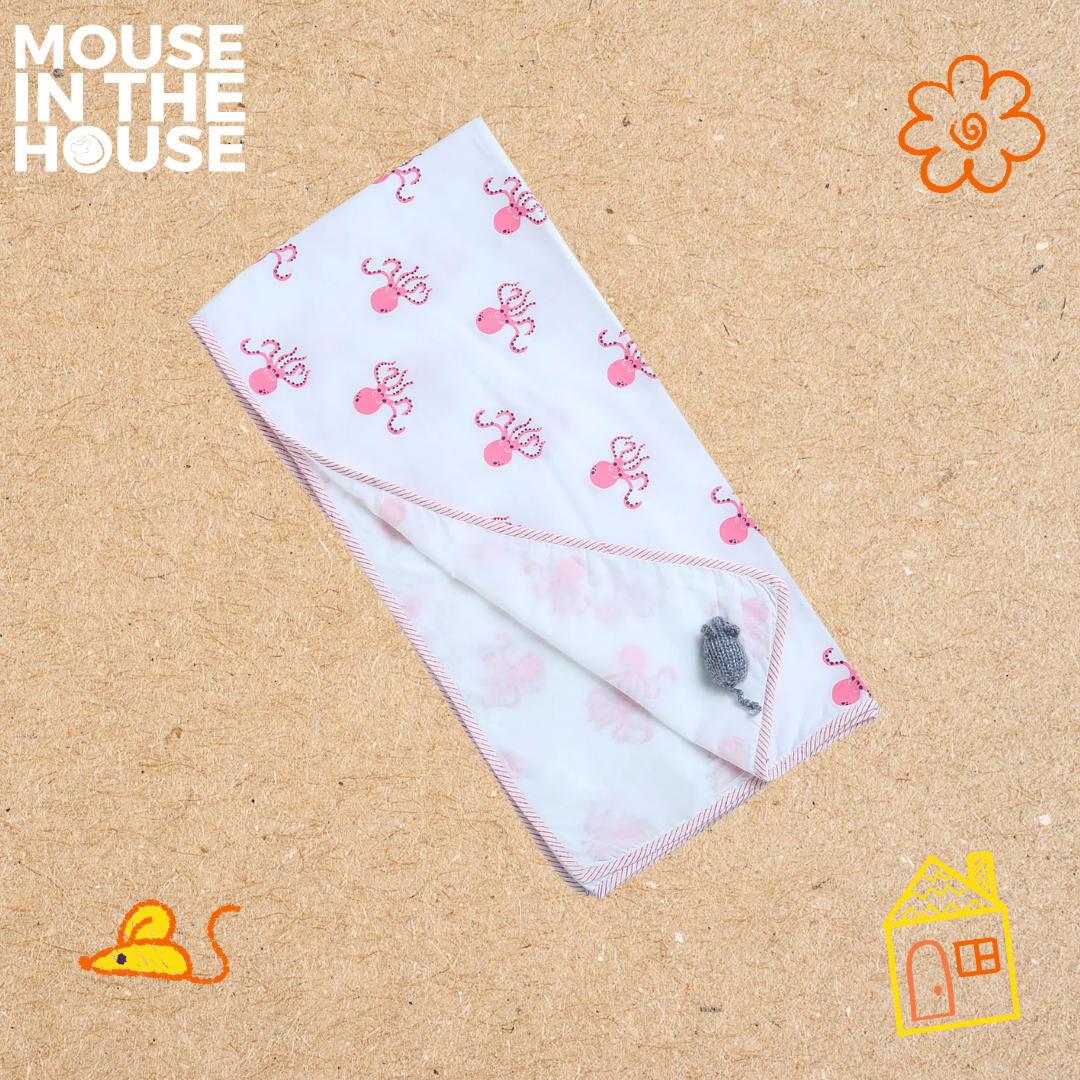 Mouse In The House Hearty Octopus -Swaddle