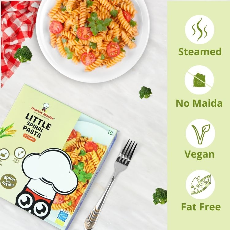 Healthy Master Little Millet Spiral Pasta 400g | Multigrain Pasta | No Maida | Spiral Pasta for Cooking