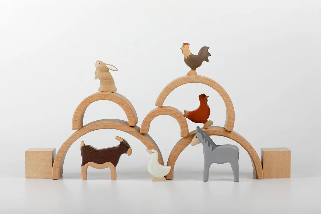 BIRCH & BUG Farm Animals Set of 6 - Combo 2