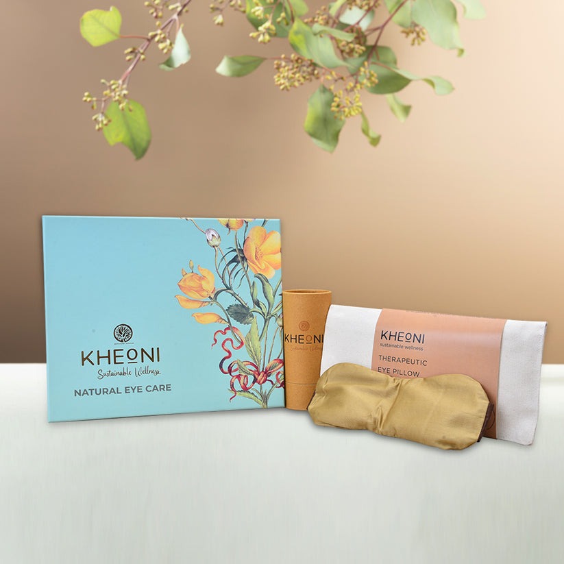 Kheoni Natural Eye Care Kit - Eye Pillow with Essential Oil