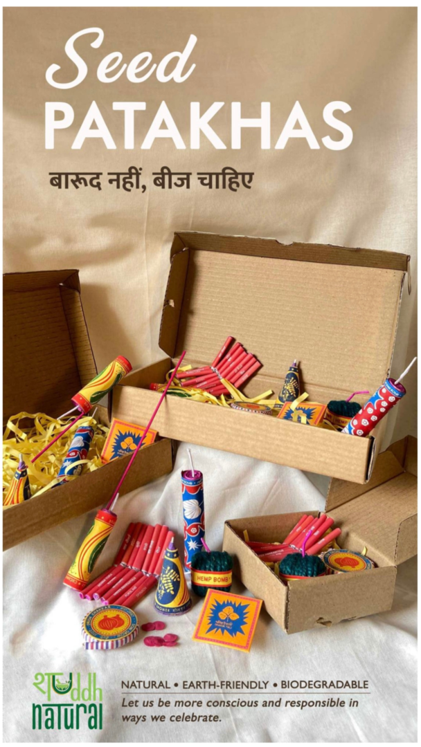 Shuddh Natural Shaanti Tisane & Plantable Seed Shapes Gift Box