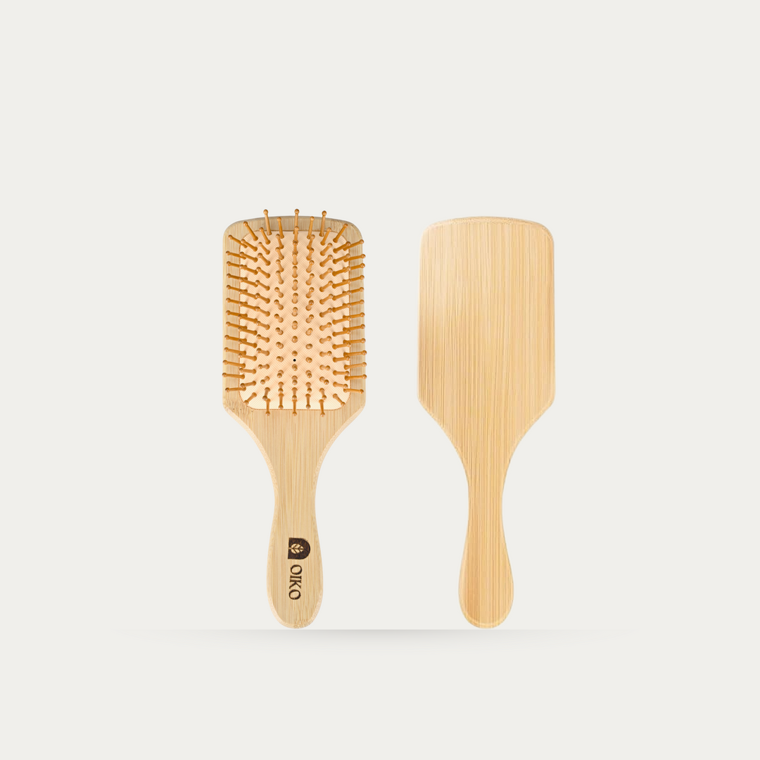 OIKO Bamboo Hair Brush with bamboo bristles