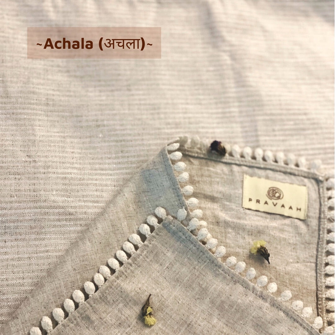 Pravaah The Bhūmi set - 100% hemp table linen set