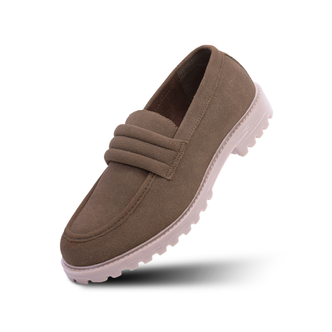 Monkstory Cosmopolitan Cloud Strap Loafers  - Brown