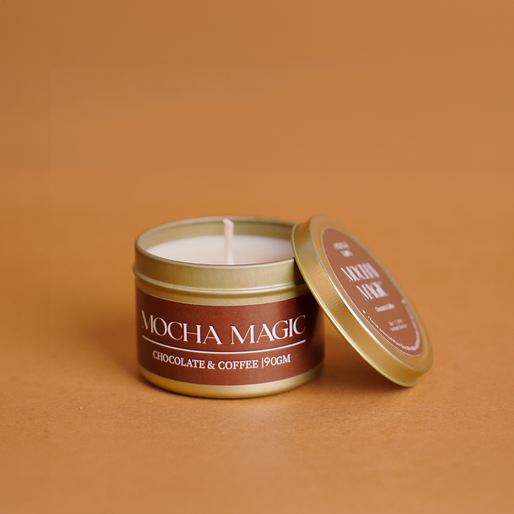 Orange Moon Mocha Magic - Tin Candle