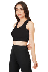 Bamboo Fabric Sports Bra | Non Padded, Non Wired, Seamless and Full Coverage | Clean
