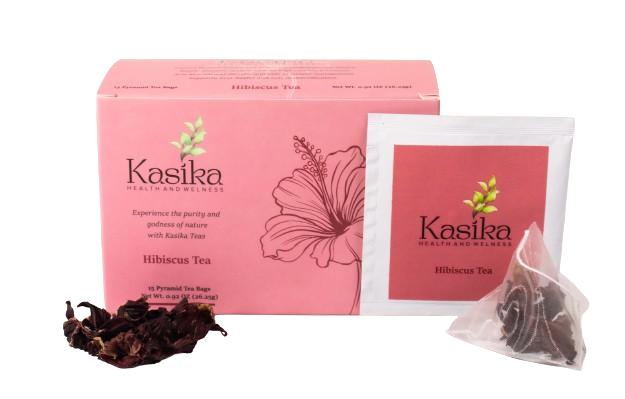 Kasika Hibiscus Flower Herbal Tea – 15 Pyramid Tea Bags | 100% Natural, Caffeine-Free | Rich in Antioxidants | Supports Heart Health & Immunity | Hot & Iced Herbal Tea | Vegan & Gluten-Free