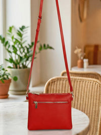 Dual Sling Vegan Leather Crossbody