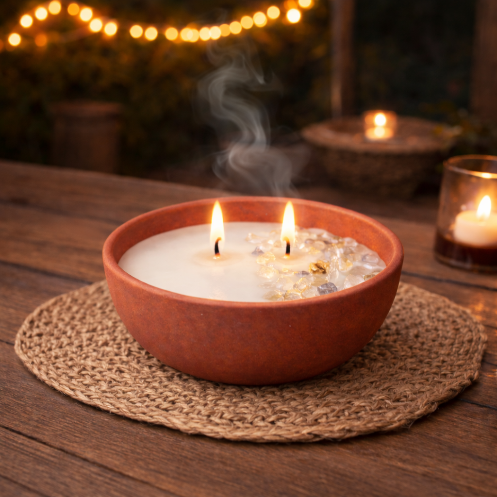 Vrindavani - Citronella & Basil Mosquito Repellent Candle