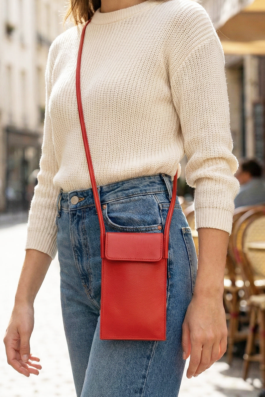 Walky Vegan Leather Mobile Sling Bag