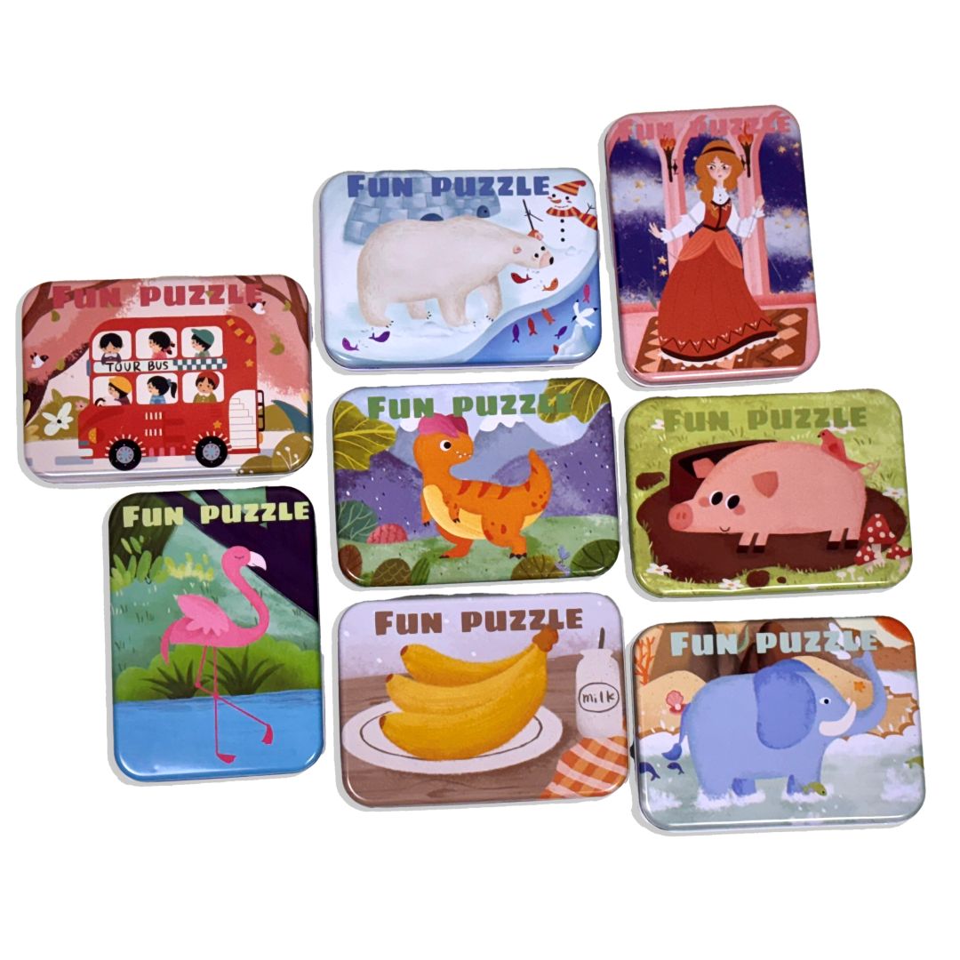 Wudly Wooden Progressive Puzzle Metal Box Land creature-2(PIGGY)
