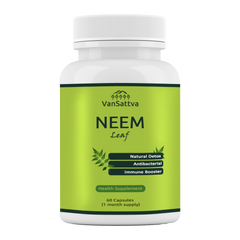 Vansattva Neem Capsules 650mg – Natural Skin & Blood Purifier Support – Herbal Detox & Immunity Support – Veg Capsules – 60 Count – Made in India