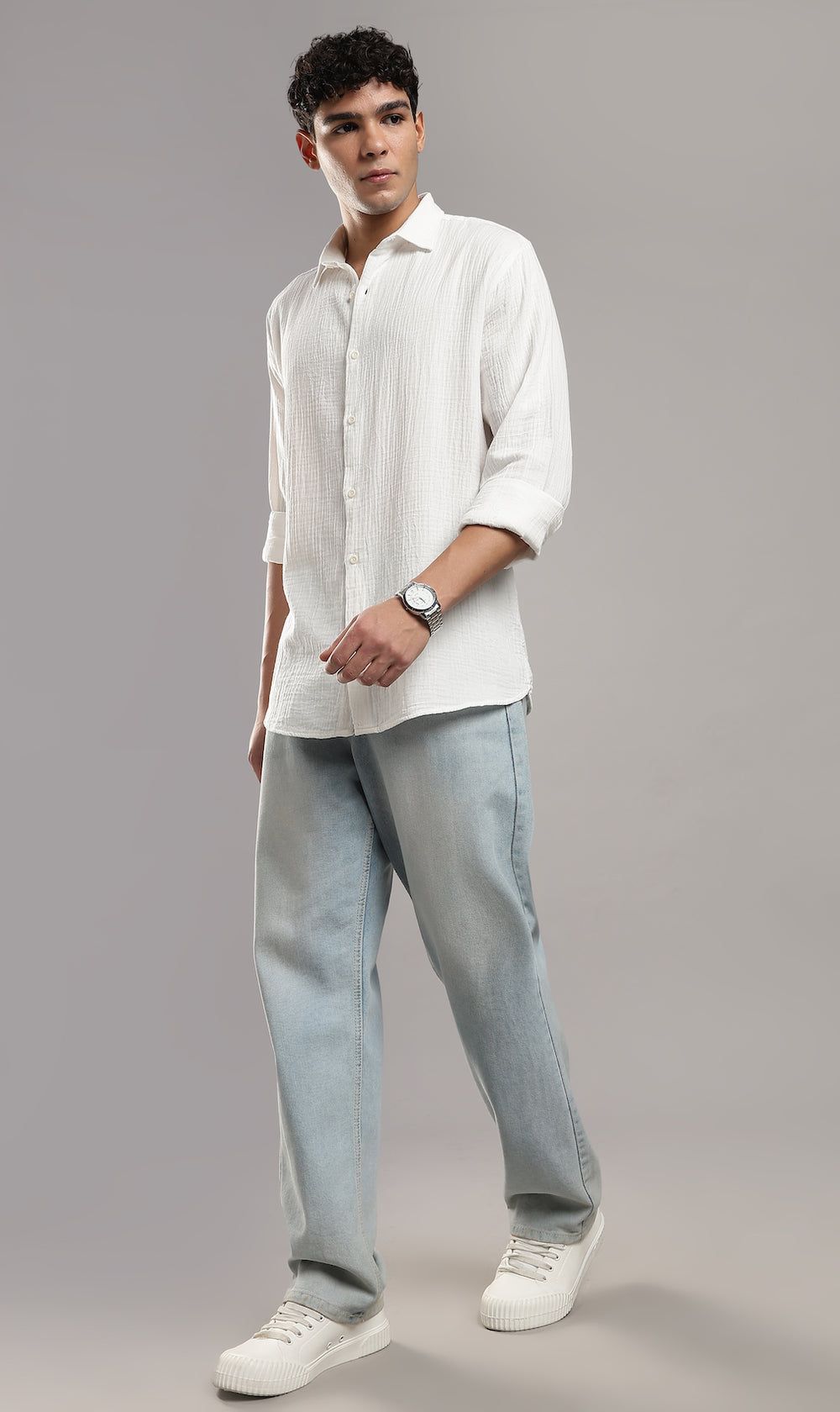 Salt White Gauze Shirt