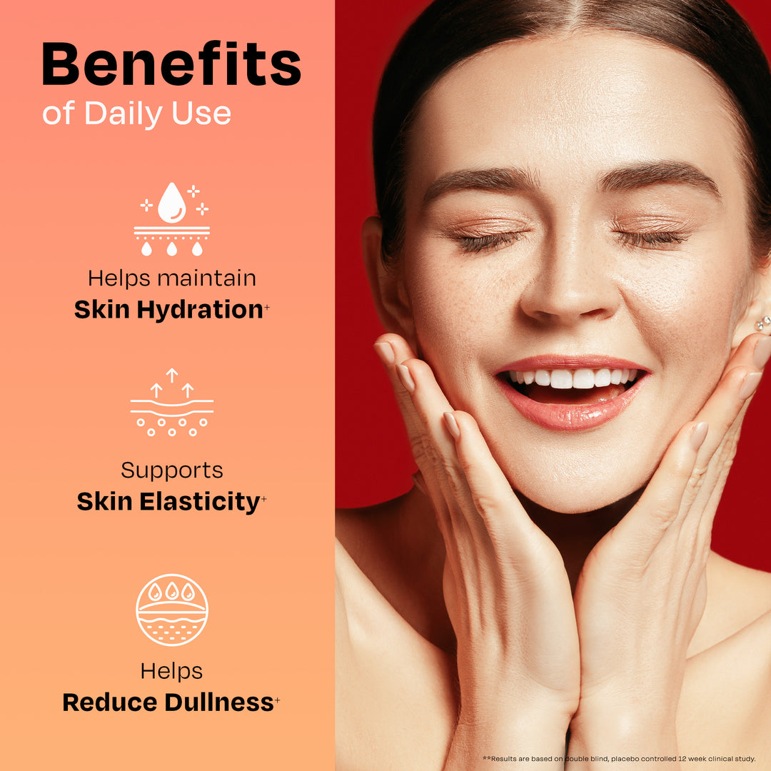 Auric Skin Radiance for Glow Skin Naturally Drinks 20 Tablets with Biotin, Amla, Pomegranate & Grape Seed Extract | Mixed Berries Flavour