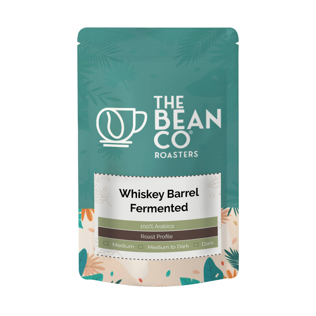 The Bean Co Roasters Whiskey Barrel Fermented Roasted Coffee | Medium Roast | 100% Arabica | Roasted Coffee Beans (Channi, 1 Kg)