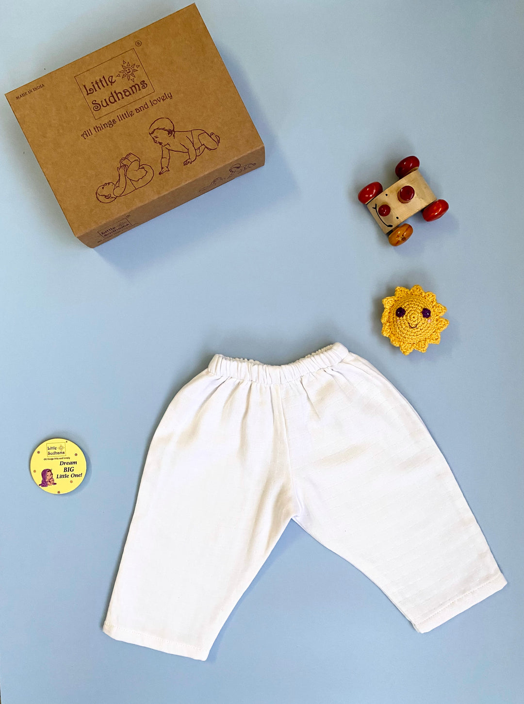 Little Sudhams Organic Cotton Muslin Baby Full-Sleeve Set