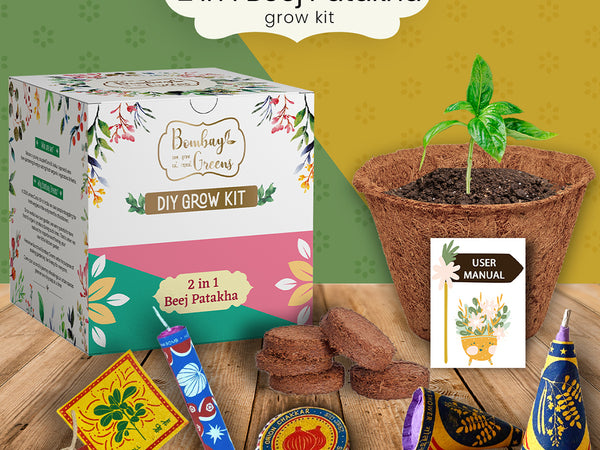 Bombay Greens 2 in 1 Beej Patakha-growkit