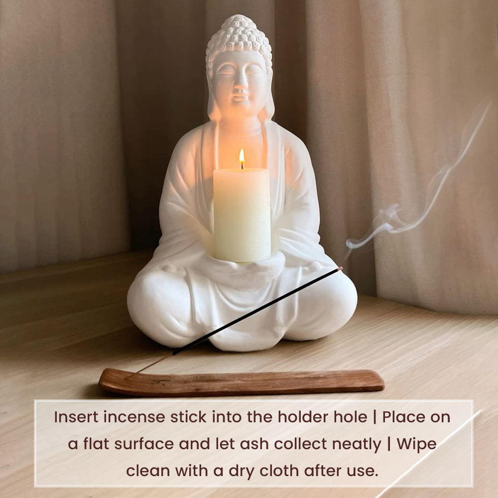 KHEONI Incense Holder Agarbatti Stand (Wooden Slide)