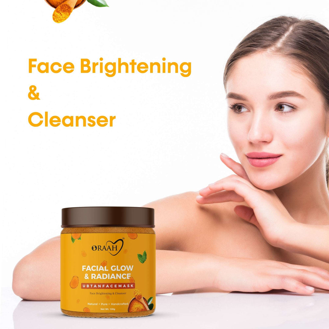 Oraah Facial Glow & Radiance Ubtan Face Mask - 100 Grams