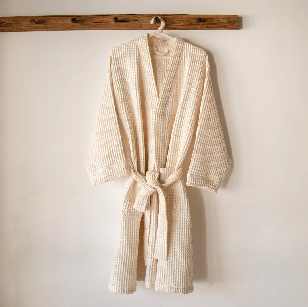 Akiiko Pique Waffle Bathrobe
