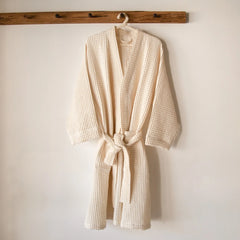 Akiiko Pique Waffle Bathrobe