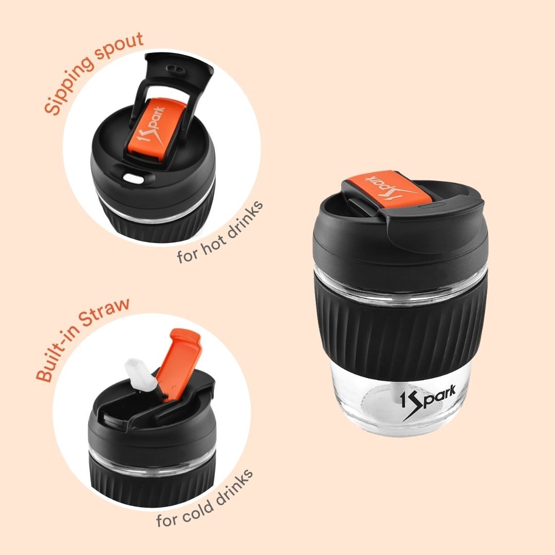 1Spark 3-in-1 Tumbler with Straw 350 ml