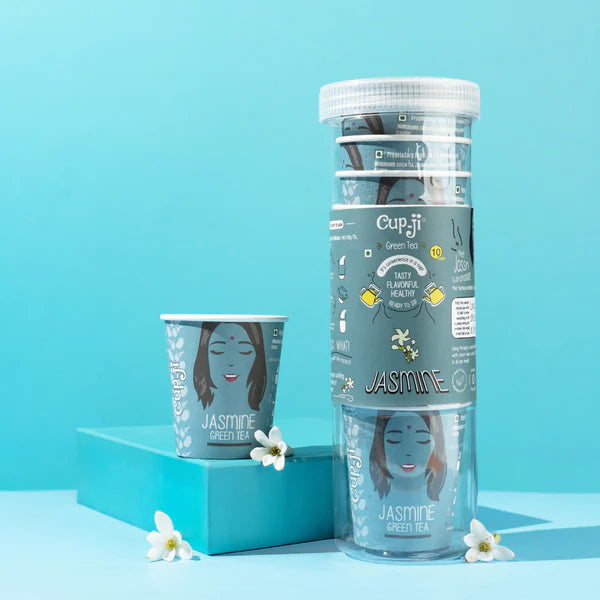 CupJi Jasmine Green Tea | Pack of 10 Cups