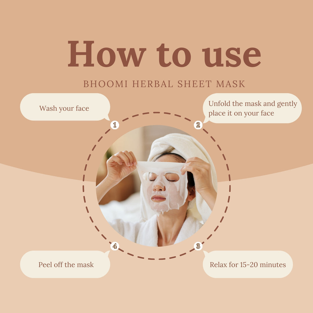 Bhoomi Herbal India COMBOS OF 10 DIFFERENT FLAVOUR FACE SHEET MASKS