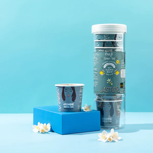 CupJi Jasmine Green Tea | Pack of 10 Cups