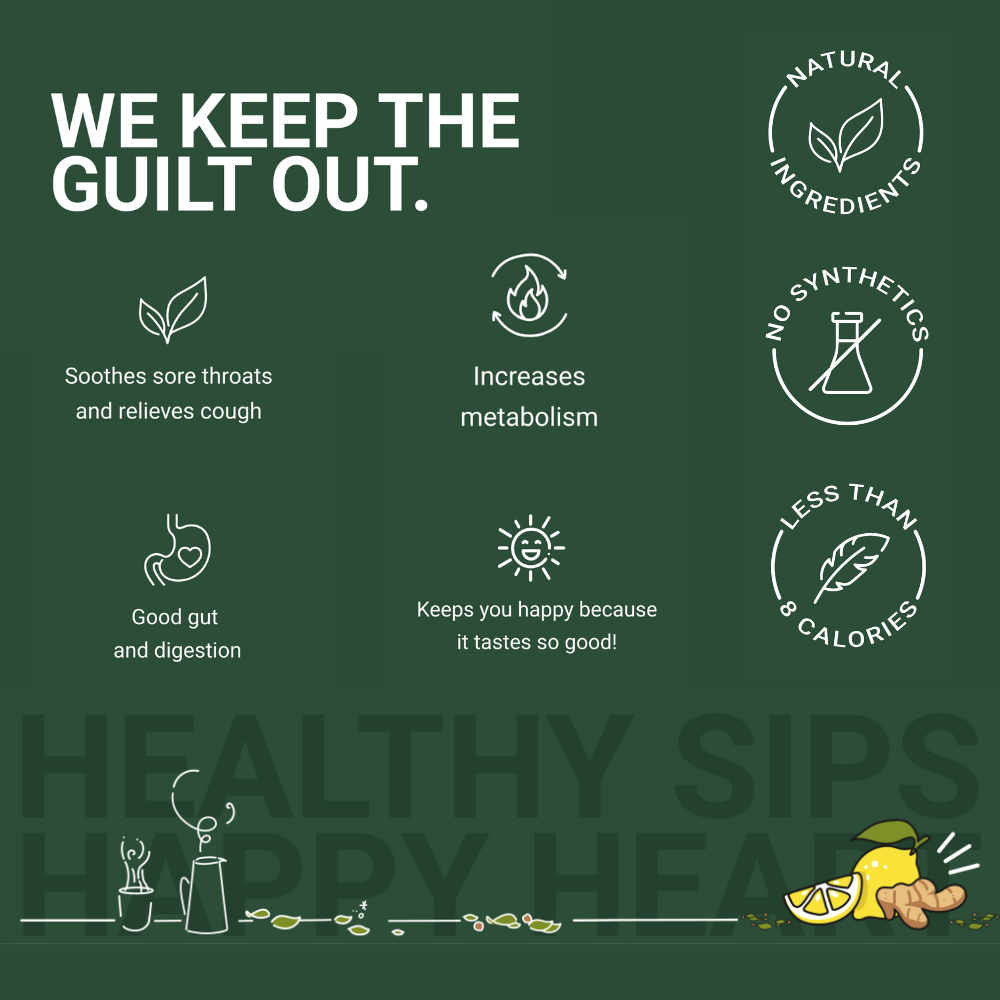 Cup-Ji Lemon Ginger Green Tea 10 cups Jar