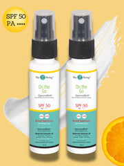 Pack of 2 ON THE GO All Natural Sunscreen Spray SPF 50 PA++++ - Blackcurrant, Cucumber & Orange