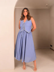 WhySoBlue Leni Tie Vest