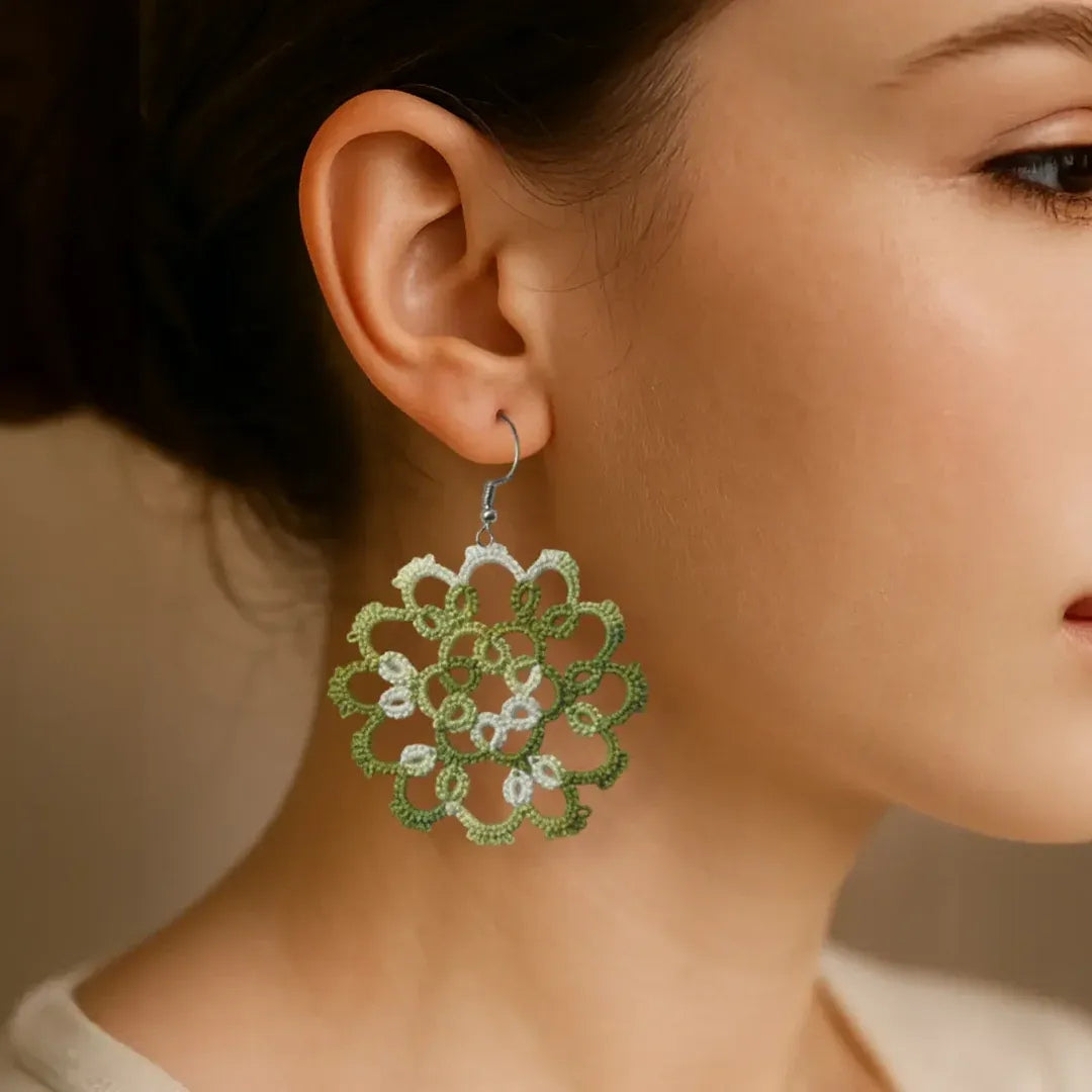 Knots To Nodes Olive Branch Earrings