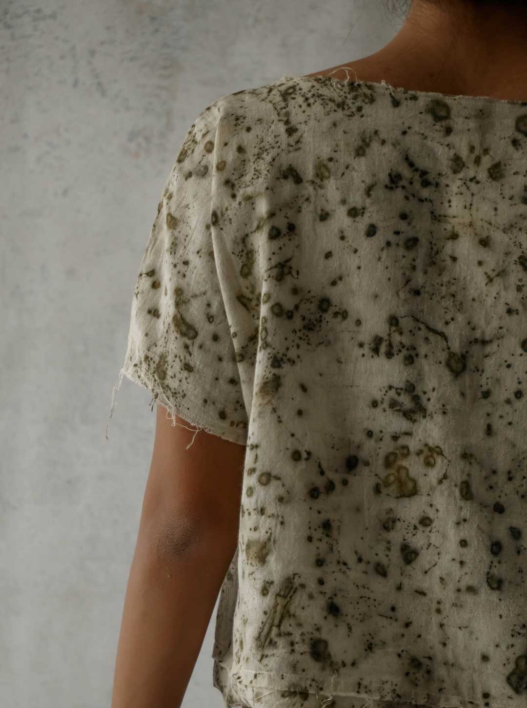 Unborn Studio Bits of green - Take-it-easy top