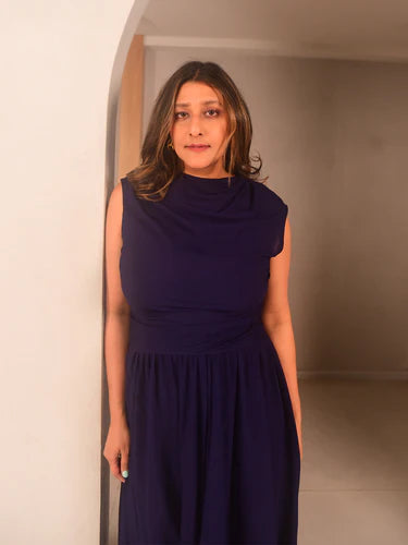 WhySoBlue Gia Cowl Top