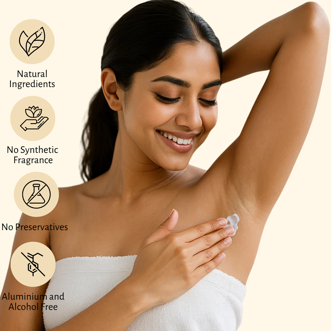 Lilo Naturals Natural Deodorant Cream | Vanilla | Enriched with Shea Butter, Mango Butter, Jojoba & Almond Oil