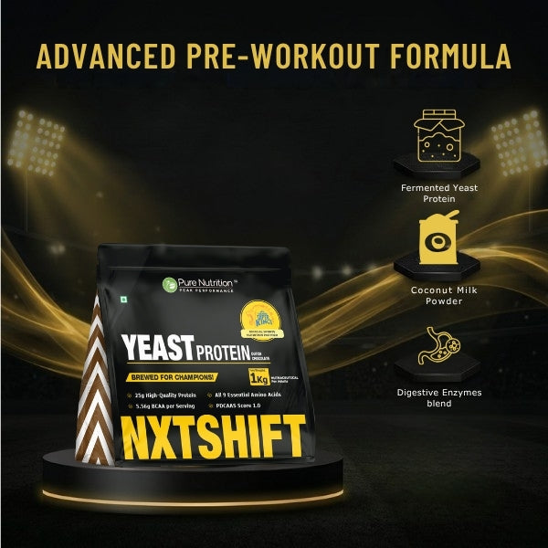 NXTShift Yeast Protein Powder 1kg Complete Plant-Based Amino Acids